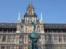 Belgium - Antwerp - City Hall and statue of Brabo